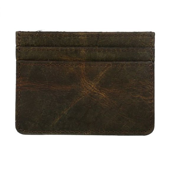 Myra Bag Rugueux Card Holder Distressed Leather - Picture 1 of 3